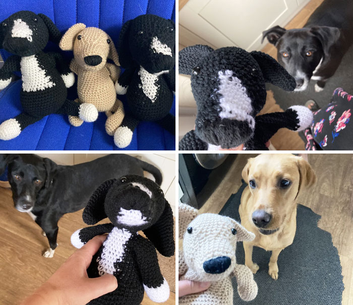 I’m A Teacher. Today A Child Gave Me Toy Replicas Of My Dogs That His Mom Had Crocheted Me