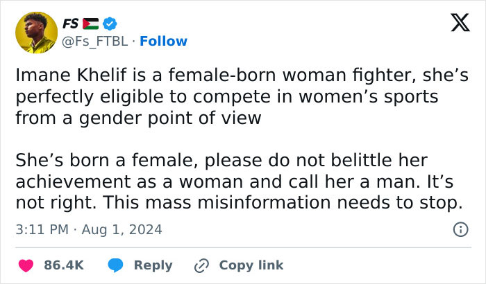 Information About Algerian Boxer Imane Khelif Is &ldquo;Misleading,&rdquo; Olympic Committee Says