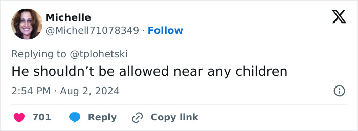 Tweet criticizing involvement in Elon Musk and Grimes&rsquo; legal battle over their kids.