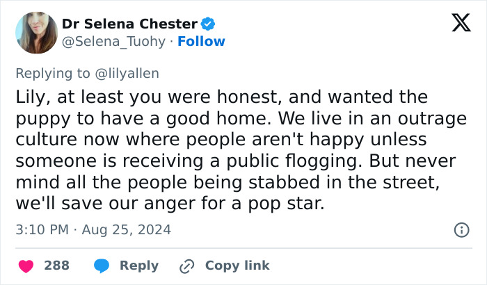 Lily Allen Refuses To Back Down After Receiving Backlash For &ldquo;Dumping&rdquo; Dog That Ate Her Passport