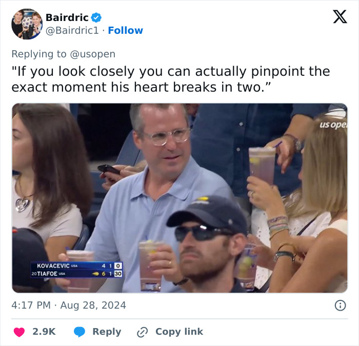 &ldquo;Next Level Friend-Zoning&rdquo;: US Open Captures Moment Date Appears To Go Wrong