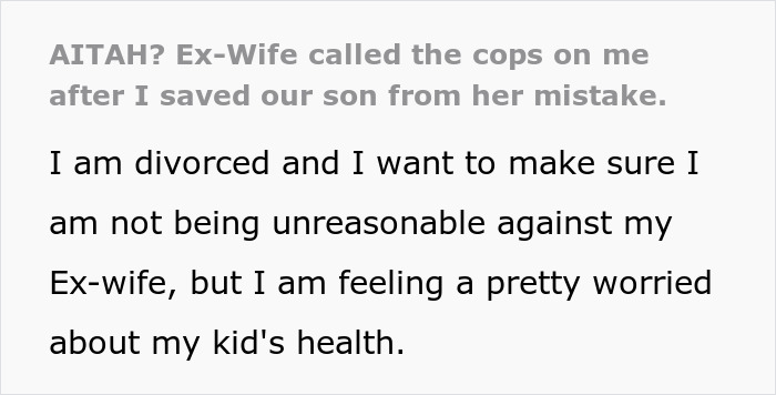 Dad Fixes 5-Year-Old's Health Issues In A Few Hours, Ex-Wife Calls Cops On Him Dad Fixes 5-Year-Old's Health Issues In A Few Hours, Ex-Wife Calls Cops On Him