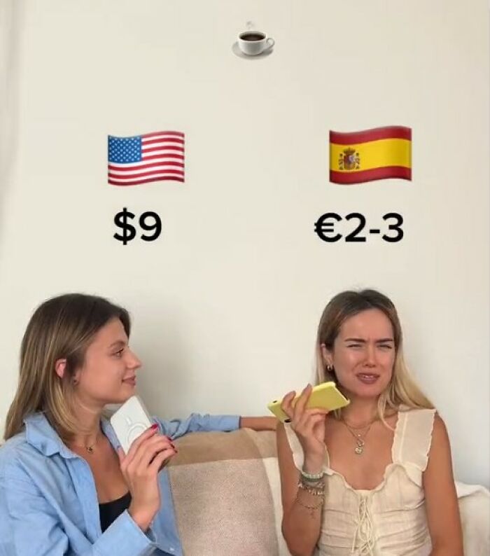 Two Women Compare The Living Costs Between The US And Spain, Are Surprised By The Differences Two Women Compare The Living Costs Between The US And Spain, Are Surprised By The Differences