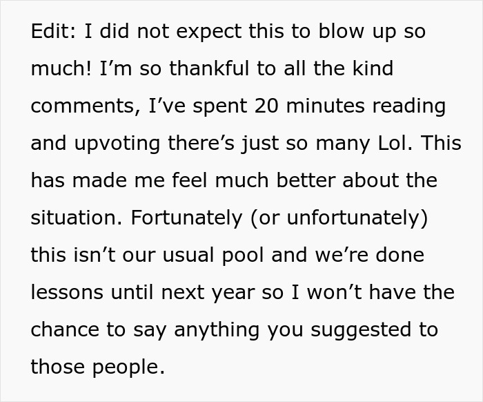 Mom Of 4 Disturbs Other Women At The Pool With Her Swimsuit, Asks If It Was Inappropriate