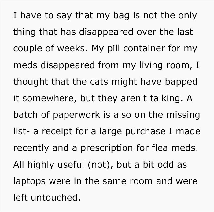 Woman Feels She&rsquo;s Being Robbed As Her Stuff Keeps Vanishing, Realizes She Was Right All Along