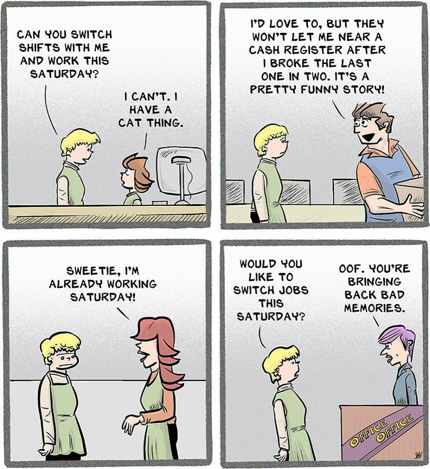 61 Humorous Comics By Stephen Beals Illustrating Absurd Situations Retail Workers Face Daily (New Pics)