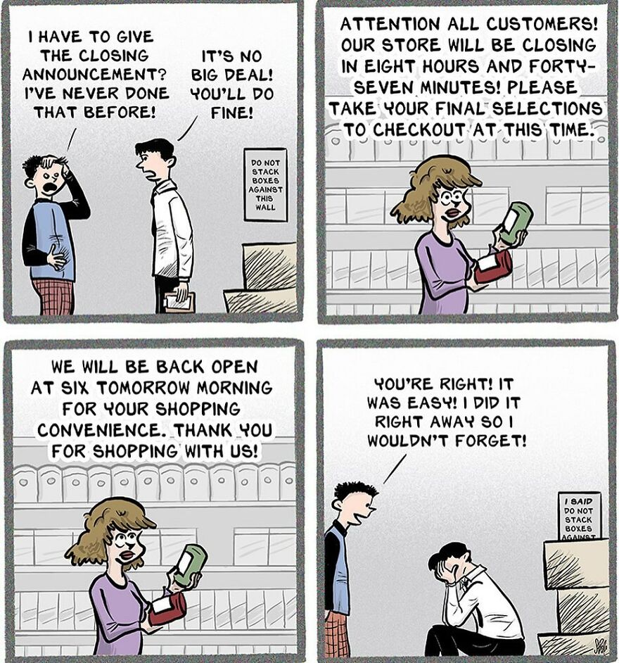 61 Humorous Comics By Stephen Beals Illustrating Absurd Situations Retail Workers Face Daily (New Pics)