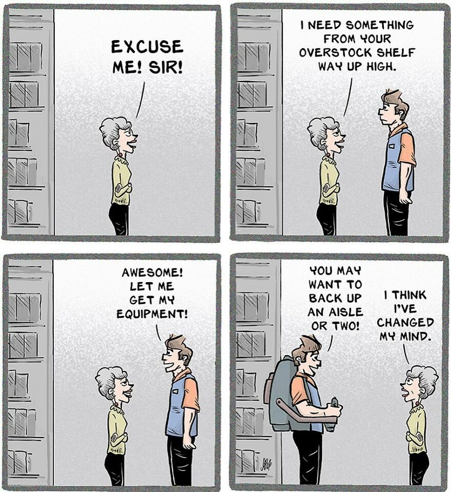 61 Humorous Comics By Stephen Beals Illustrating Absurd Situations Retail Workers Face Daily (New Pics)