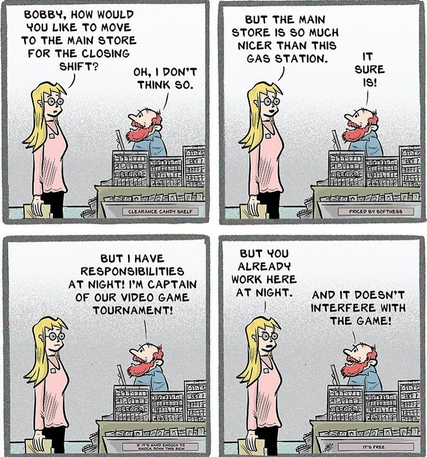 61 Humorous Comics By Stephen Beals Illustrating Absurd Situations Retail Workers Face Daily (New Pics)