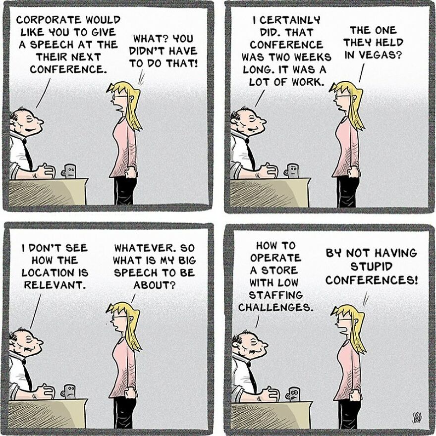 61 Humorous Comics By Stephen Beals Illustrating Absurd Situations Retail Workers Face Daily (New Pics)