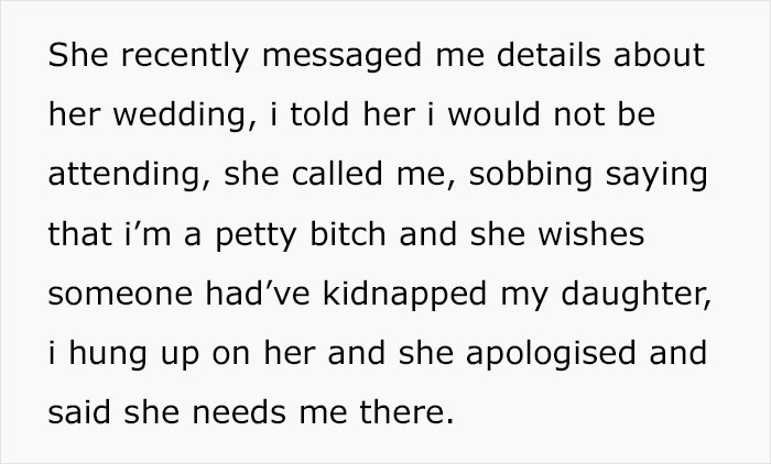 “AITA For Refusing To Attend My Brother’s Wedding After My SIL Left My 2-Month-Old On A Park Bench?” “AITA For Refusing To Attend My Brother’s Wedding After My SIL Left My 2-Month-Old On A Park Bench?”
