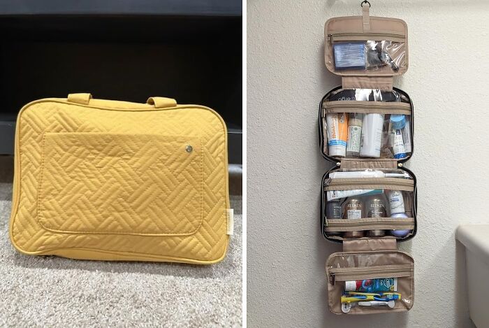 Pack Your Glam Squad In Style With This Spacious And Organized Toiletry Bag Travel Bag!
