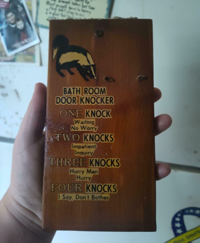 The Sign That My Grandma Had On Her Only Bathroom For Over 65 Years