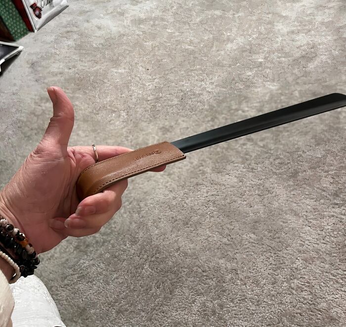 "A shoehorn. I don’t tie my shoes as often, so I leave them tied and slip in and out of them and the shoe horn made putting on shoes so easy. I don’t know why I bought it, maybe because it was on sale. But I use it almost daily." - Thajandro