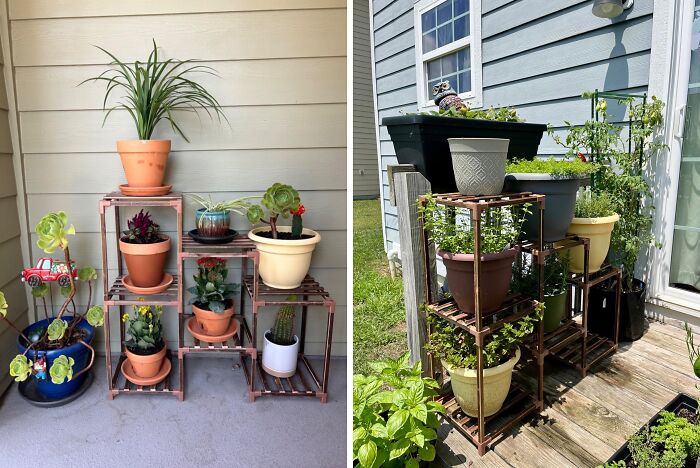  Turn Dull Corners On Your Pattio Into An Oasis With This Plant Stand 