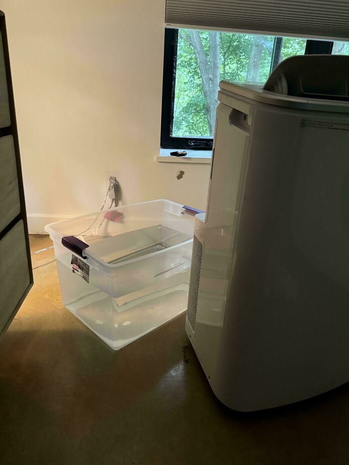 The Amount Of Water My Air Conditioner Produced In 6 Hours. (Almost 60 Qt.) New England, USA