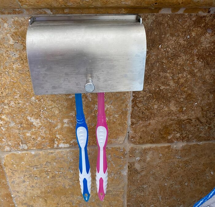 Your Toothbrush Deserves A Stylish Upgrade, And This Stainless Steel Wall Mounted Toothbrush Holder Is The Sleek And Modern Solution For Keeping Your Bathroom Counter Clutter-Free