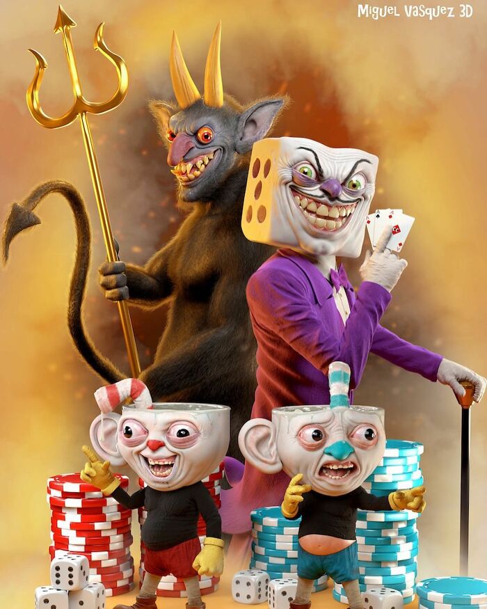 Cuphead And Mugman From The Cuphead Show!