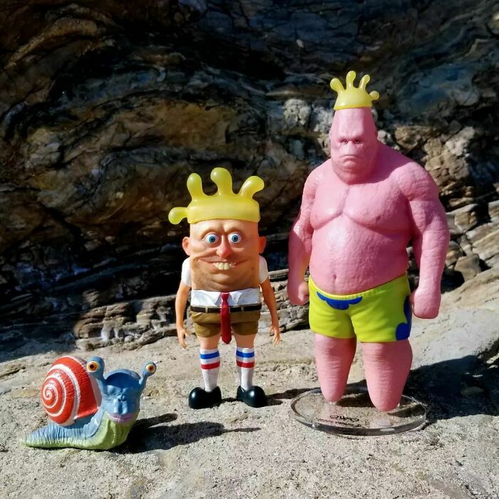 Spongebob, Patrick Star And Gary From Spongebob Squarepants