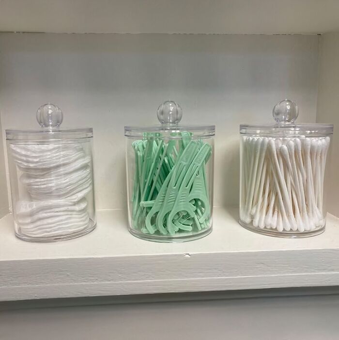 These Bathroom Apothecary Jars With Labels Are The Elegant Upgrade Your Bathroom Vanity Deserves