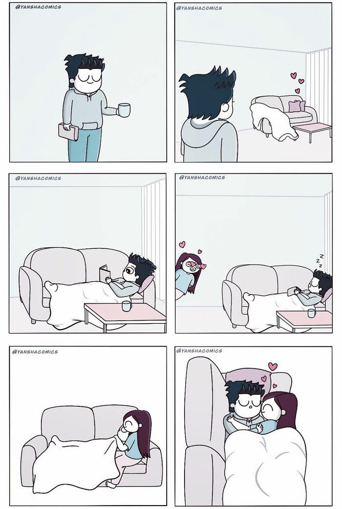 Heartwarming Comics: Aaryansha Sinha’s Charming Sketches Of Everyday Love