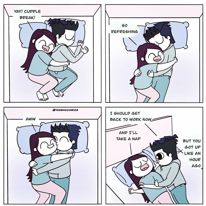 Heartwarming Comics: Aaryansha Sinha’s Charming Sketches Of Everyday Love