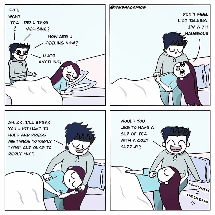 Heartwarming Comics: Aaryansha Sinha’s Charming Sketches Of Everyday Love