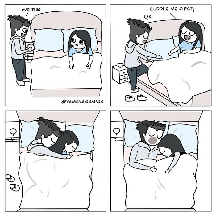 Heartwarming Comics: Aaryansha Sinha’s Charming Sketches Of Everyday Love