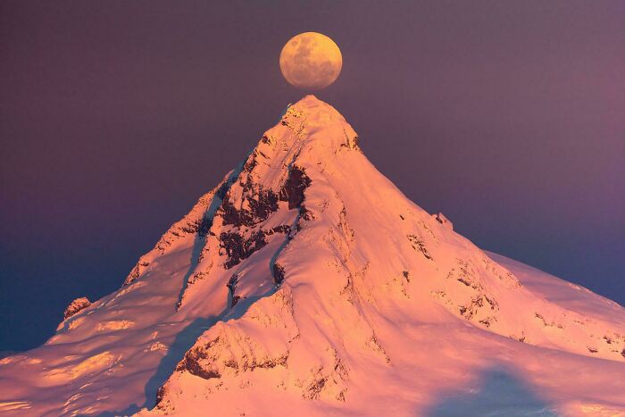 Moonrise, Mt Aspiring New Zealand