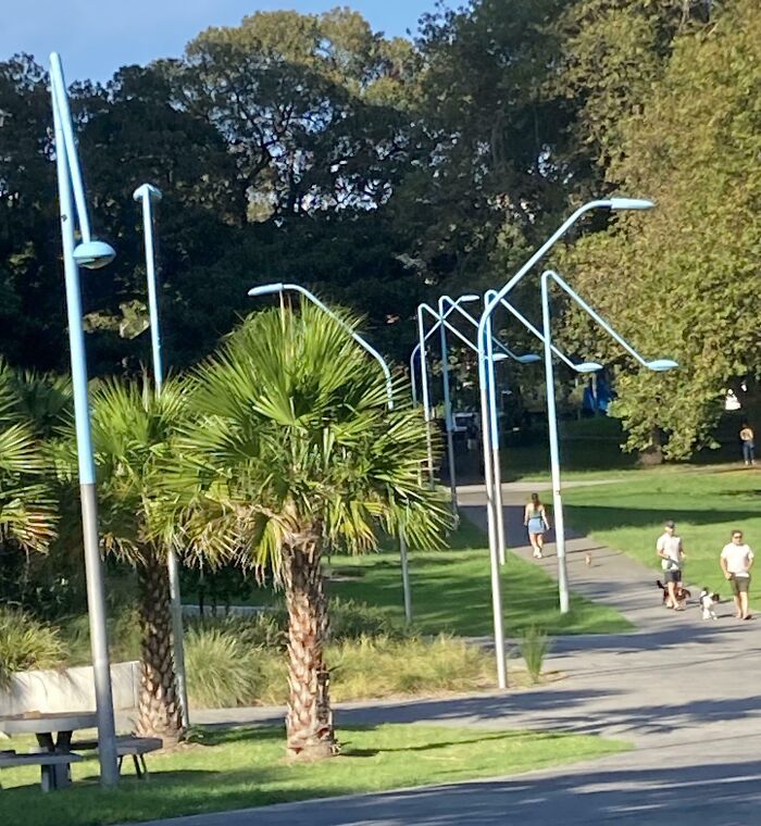 It’s So Hot This Morning That The Light Posts Have Started To Sag