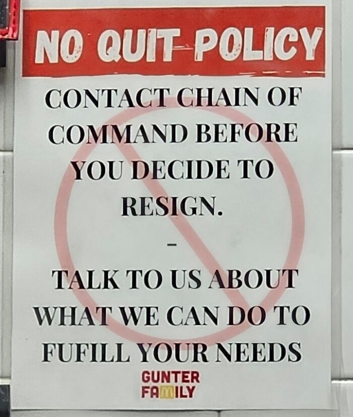 Seen From The Drive-Through Window Of McDonald's. For My Minimum Wage, I'd Walk Out Without Saying A Word