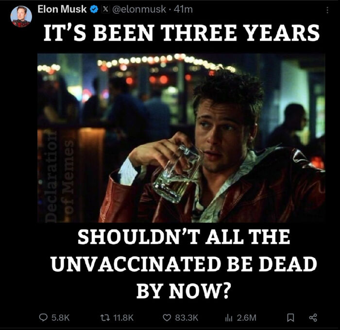 Elon Is Back With Yet Another Stupid Take