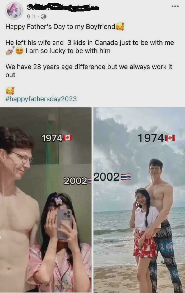 Wonder If She's Older Than His Kids 