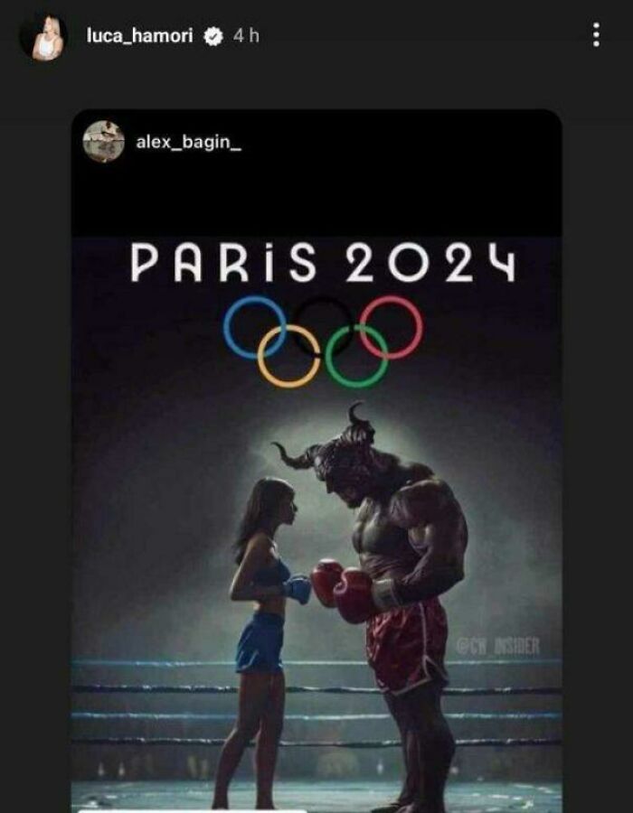 Imane Khalif’s Next Opponent, The Hungarian Luca Hamori, Posted This On Her Instagram Story. Jesus Christ