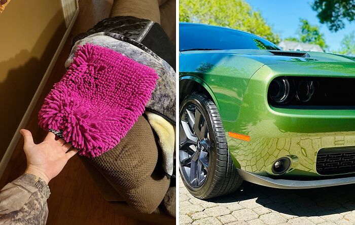 Your Car's Paint Job Will Be Feeling Like It Just Had A Spa Day With This Luxuriously Soft Chemical Guys Chenille Microfiber Wash Mitt