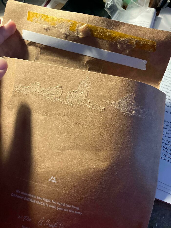 This Bag Has A Second Strip Of Tape In Case You Have To Return It