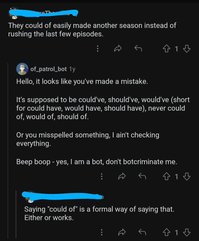 When A Bot Corrects You But You Double Down On The Mistake