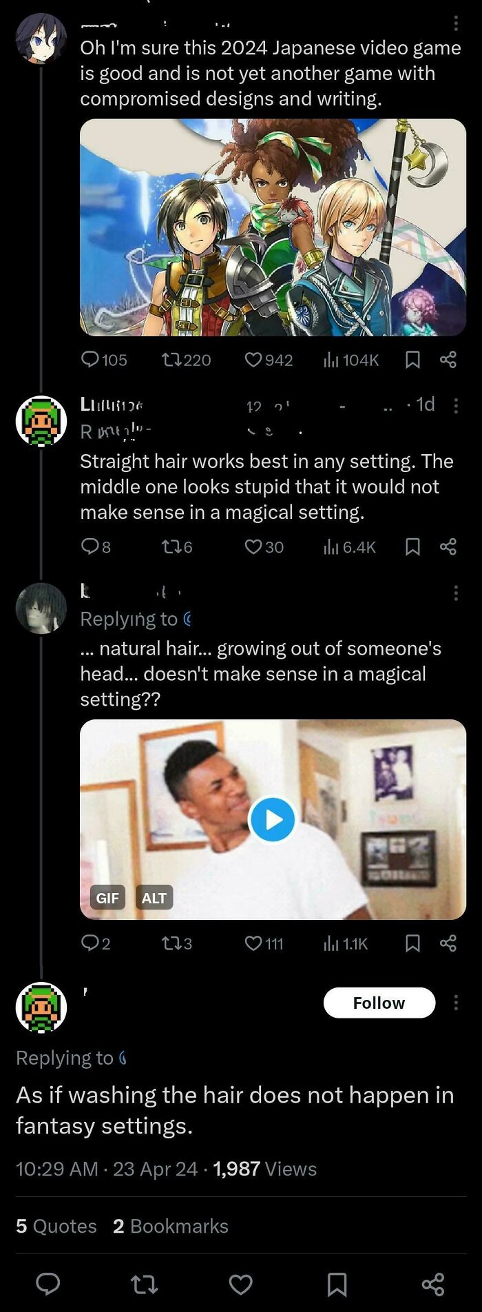 Idiot Thinks You Straighten Hair By Washing It