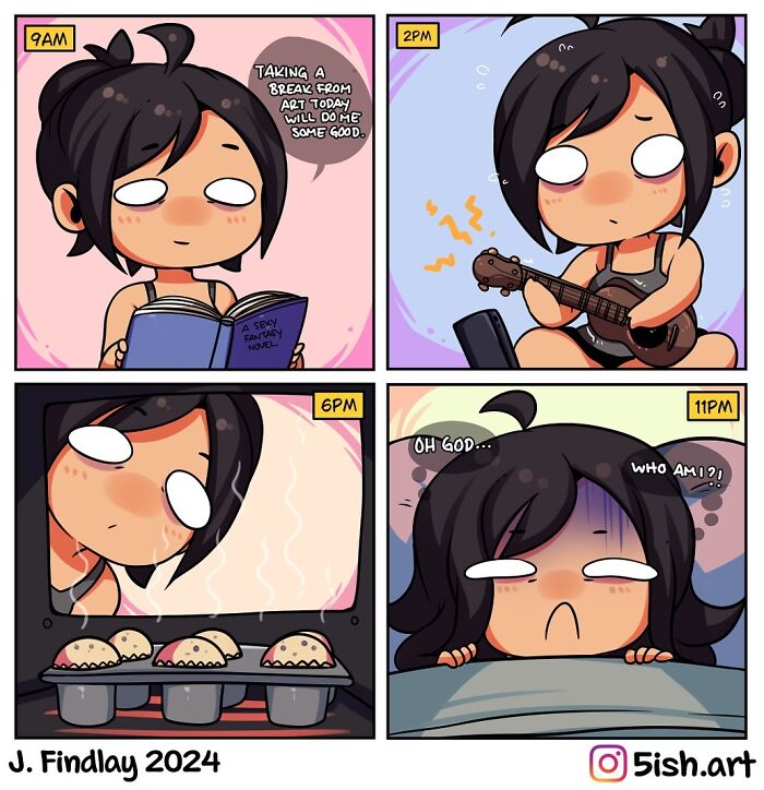 Dive Into The Charming World Of J. Findlay’s 5ish Art: A Comic Exploration Of Life's Quirks (Interview)