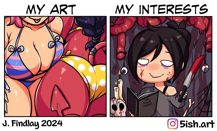 Dive Into The Charming World Of J. Findlay’s 5ish Art: A Comic Exploration Of Life's Quirks (Interview)