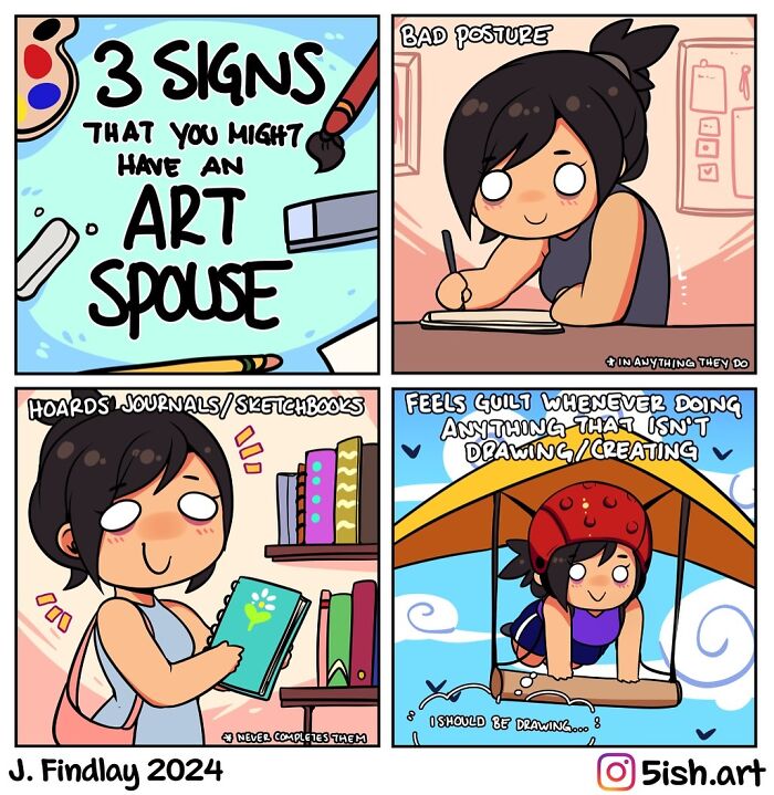 Dive Into The Charming World Of J. Findlay’s 5ish Art: A Comic Exploration Of Life's Quirks (Interview)