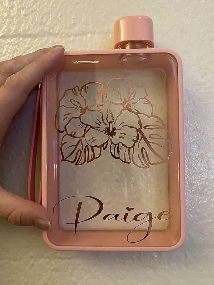 Forget Bulky Water Bottles That Take Up Half Your Bag! This Flat Water Bottle Travel Flask Is The Sleek And Compact Solution To Staying Hydrated On The Go