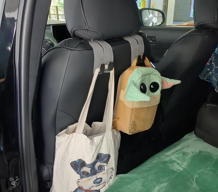 Turn Your Headrest Into A Hanging Garden Of Bags And Jackets With These Car Hooks - No More Clutter, Just Convenient Storage
