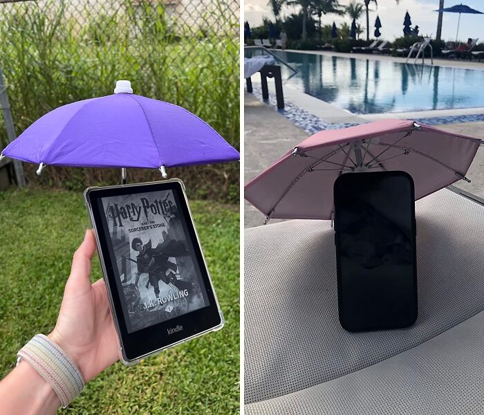 Is Your Phone Getting A Sunburn? Protect It With This UV Protection Phone Umbrella