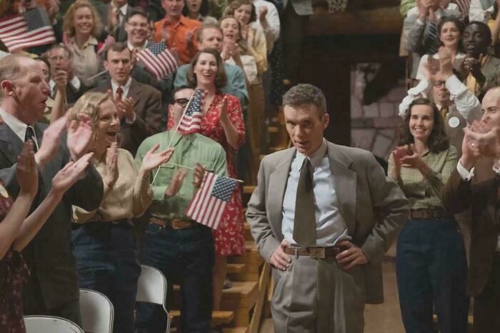 In Oppenheimer (2023) The Prop Guy Was Probably Fired For Using 50-Star Flags For A Movie Set In 1945