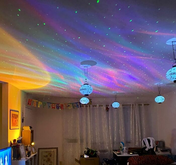Transform Your Space With Galaxy Light Aurora Projector For Cosmic Vibes
