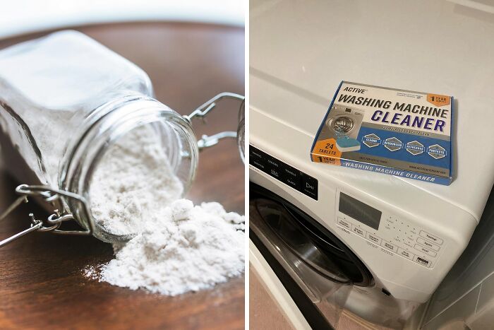 A simple baking soda wash can help freshen up your washing machine, but for a truly deep clean and effortless maintenance, toss in a Washing Machine Cleaner Tablet. It tackles hidden grime and leaves your machine smelling fresh and ready for laundry day.