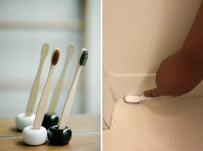 Conquer those pesky hard-to-reach corners and crevices with ease! A trusty toothbrush can be surprisingly effective, but for a truly deep and thorough clean, upgrade to the The Crown Choice Grout Cleaning Brushes Set. Its specially designed bristles tackle grime and mildew in tight spaces, leaving your surfaces sparkling clean.