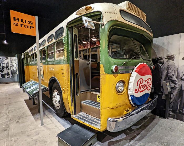 The Actual Bus Rosa Parks Refused To Change Seats On. National Civil Rights Museum. Memphis, TN