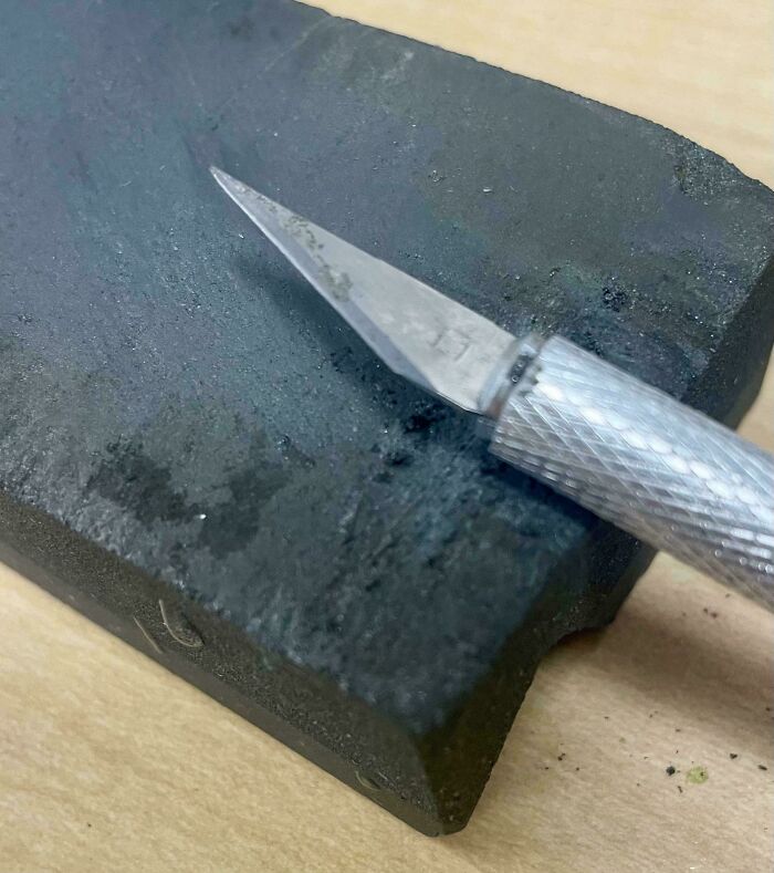 I Got A Wet Stone And Am Sharpening Everything